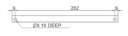 Holes positions, size and depths on shelf boards